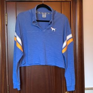 Victoria Secret PINK Cropped Long Sleeve sweater